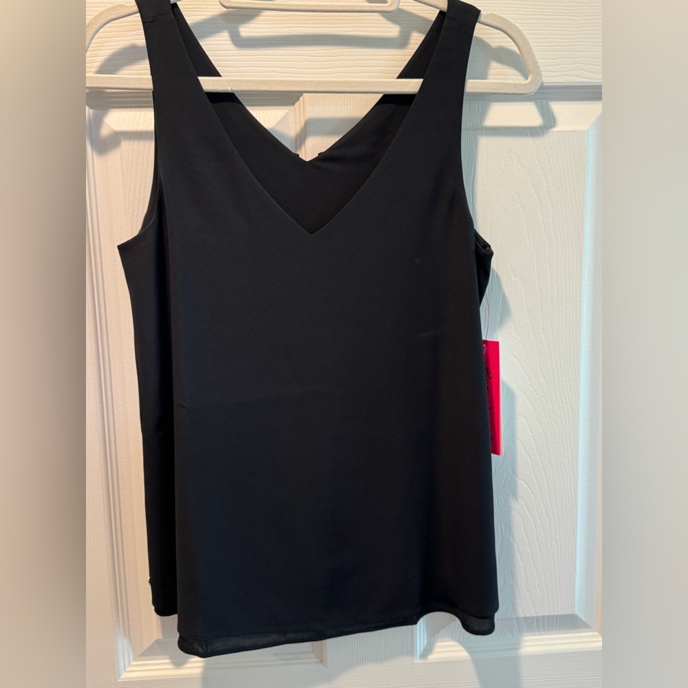 Lilly Pulitzer Black Tank Top Blouse